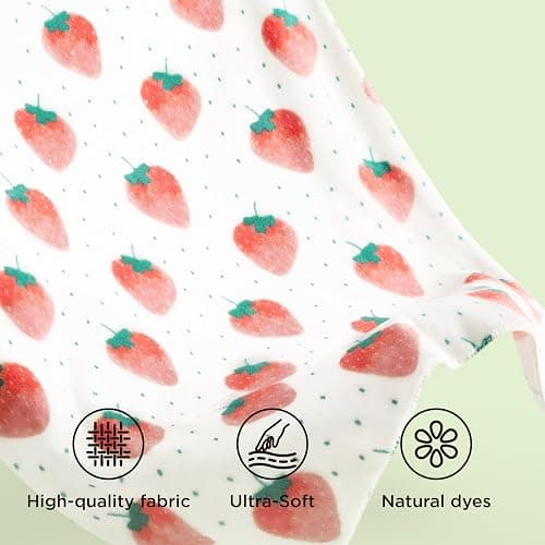 Bedsure Cute Strawberry Decor Throw Blanket Pink for Kids - Soft Fleece Throw Home Decor for Girls Women Teens as Birthday, GentleSoft Cozy Fruit Pattern Blankets for Couch Bed, 50x60 thumbnail 4
