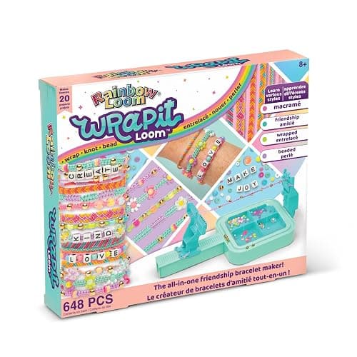 Rainbow Loom: Wrap it Loom Bracelet Maker - DIY Friendship String Bracelet Kit, 600 Beads, 4 Bracelet Styles, Jewelry Crafting Activity, Kids Ages 8+ thumbnail 6