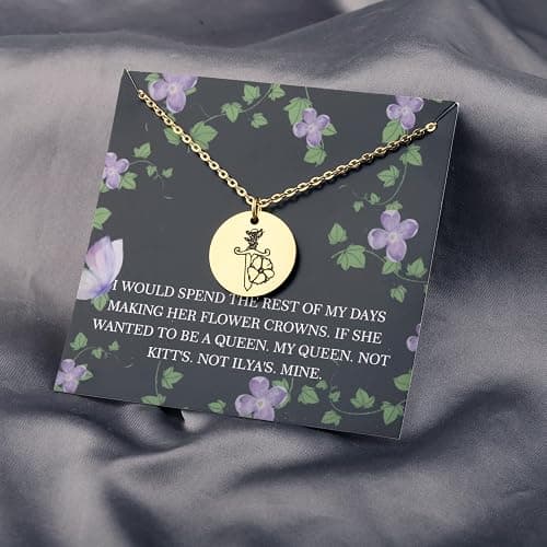 UJIMS Fantasty Book Merch The Dagger Pendant Necklace Special Edition Book Fans Gift Power Book Jewelry thumbnail 3