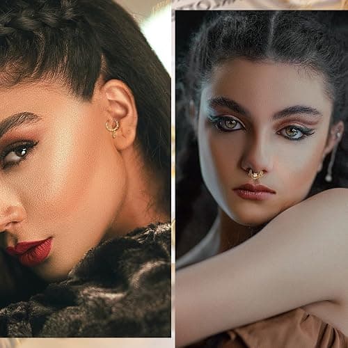 Morfetto 16G Septum Anneaux Septum Bijoux Septum Piercing Bijoux Mignon Serpent Papillon Septum Anneau Daith Boucles d'oreilles thumbnail 7