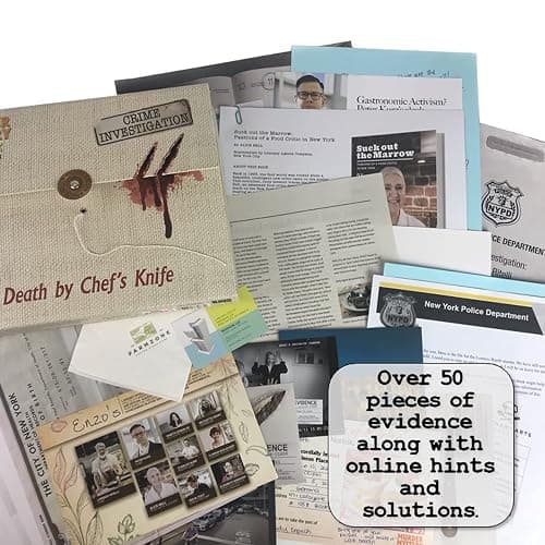 Murder Mystery Party Case Files: Death by Chef's Knife for 1 or More Players Ages 14 and Up thumbnail 8