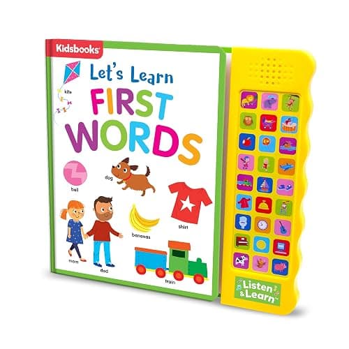 Let’s Learn First Words – Interactive 27-Button Sound Book for Babies & Toddlers | Early Learning Board Book with Adorable Art & Real-World Word Sounds thumbnail 3