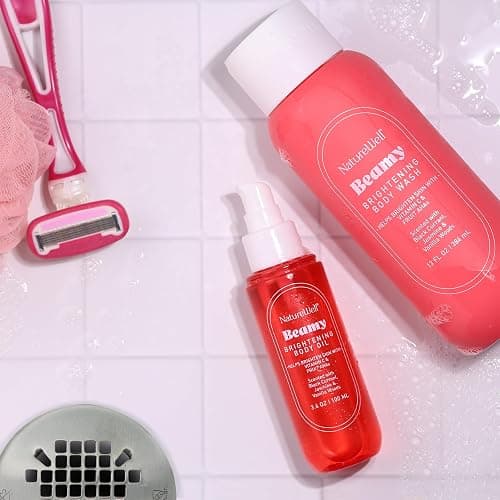 NATURE WELL Beamy Brightening Body Oil, Fast-Absorbing Formula Designed Hydrate, Smooth & Visible Brighten Skin, Scented with Black Currant, Jasmine, and Vanilla Woods, 3.4 Oz thumbnail 3