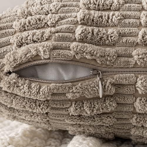 MIULEE Pack of 1 Light Brown Long Body Lumbar Decorative Throw Pillow Cover 14x36 Inch for Bed Couch Sofa Living Room Soft Boho Pillow Cover Modern Farmhouse Home Decor thumbnail 5