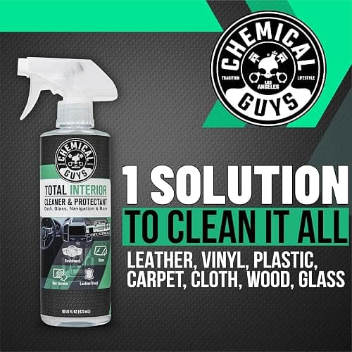 Chemical Guys, Total Interior Cleaner & Protectant, New Car Scent, 16 oz | One detailing spray cleans leather, vinyl, plastic, rubber, glass, dashboards, seats and trim, streak-free, no greasy shine thumbnail 7
