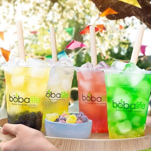 Bobalife Peach Flavoured Popping Boba 40 Servings (1.6kg), Fruit Juice Filled Boba Pearls for Bubble Tea, Iced Drinks, Desserts, Cocktails & Slush | Low Fat, Gluten-Free & Vegan thumbnail 4
