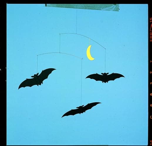 Lucky Bats Hanging Mobile - 20 Inches - High Quality Cardboard - Handmade in Denmark by Flensted thumbnail 2