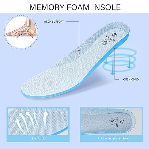 K KIP WOK Chunky Sneakers for Women Fashion Platform White Leather Casual Dad Shoes Comfortable Wedge Walking Sport Sneakers thumbnail 9