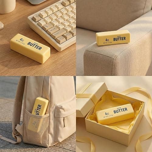 2026 Slow Dumpling Squishy Butter Squeeze Toy Sensory Stress Relief Squishies Soft & Stretchy Fidget Toys for Anxiety Relief Party Favors Dumpling Squishy Butter thumbnail 4