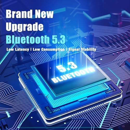 BERIBES Bluetooth Headphones Over Ear, 65H Playtime and 6 EQ Music Modes Wireless Headphones with Microphone, HiFi Stereo Foldable Lightweight Headset, Deep Bass for Home Office Cellphone PC Ect. thumbnail 7