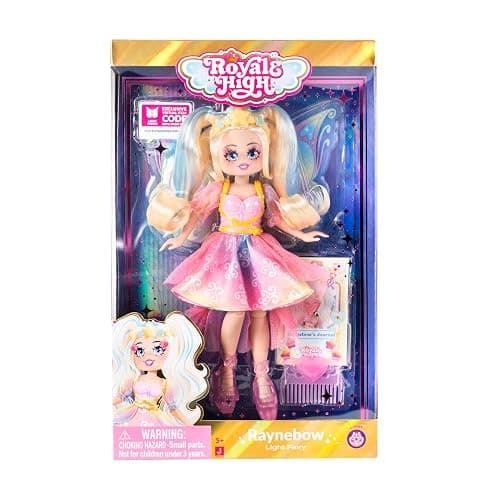Royale High 9” Fashion Doll - Raynebow The Light Fairy, Series 2 - Fairy Journal, Comb, and Virtual Item Code Included - Ages 5+ thumbnail 5