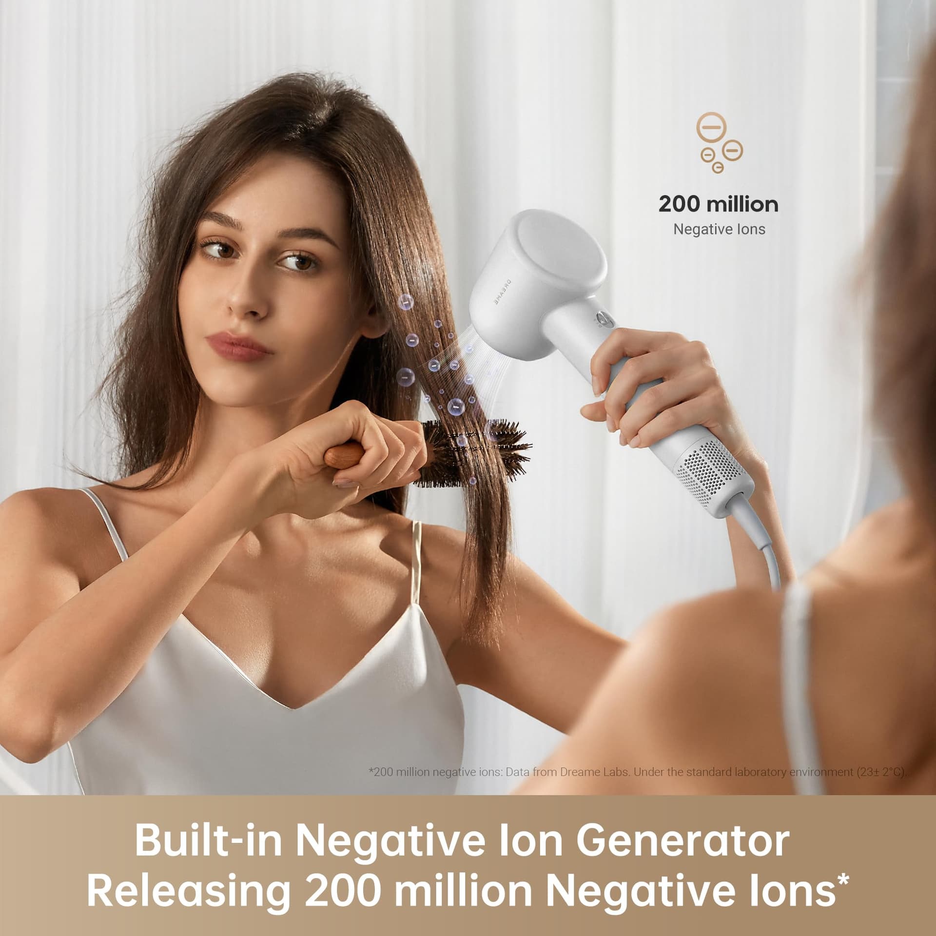 dreame Hair Gleam Hair Dryer, 110000 RPM High-Speed Brushless Motor AU version, 200 Million Negative-Ion Hair Dryer with Magnetic Nozzle, Professional Blow Dryer with Constant Temperature Control thumbnail 7
