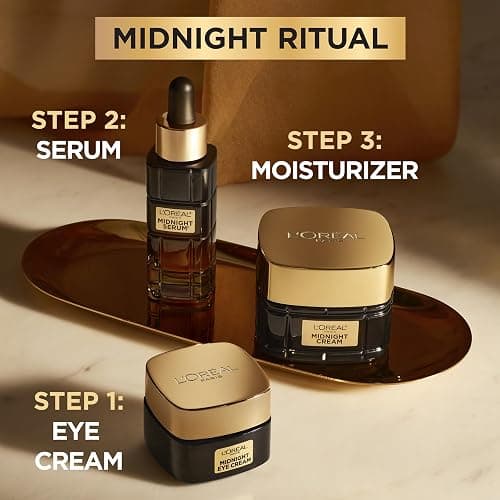 L'Oreal Paris Age Perfect Cell Renewal Midnight Eye Cream, Antioxidant-Rich Under Eye Cream to Treat 8 Signs of Aging, Includes Night Cream Sample thumbnail 5