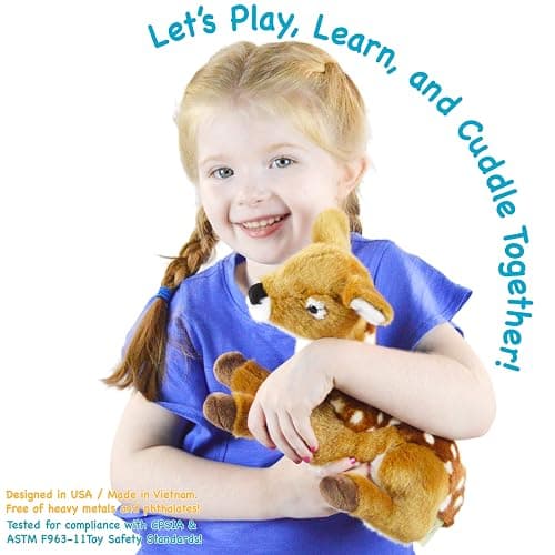 TigerHart Debbie The Baby Deer - 10 Inch Fawn Stuffed Animal Plush thumbnail 5