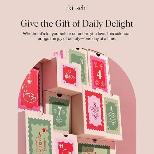 Kitsch Holiday Advent Calendar – Christmas Advent Calendar 2025 with Full-Size Hair Accessories & Beauty Essentials – Festive Self Care Gifts for Women, Limited Edition Christmas Gifts thumbnail 8