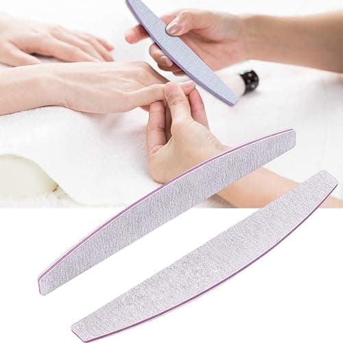 Professional Nail File Set - 6 Pcs 100/180 Grit Emery Boards for Gel, Acrylic & Natural Nails thumbnail 6