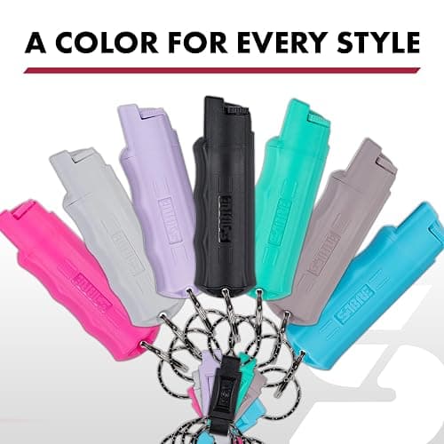 SABRE Pepper Spray, Quick Release Keychain for Easy Carry and Fast Access, Finger Grip for Faster Aim, 3X Longer Spray Time - Up to 10 Seconds, Max Police Strength OC Spray, 0.54 fl oz, Secure Safety thumbnail 7