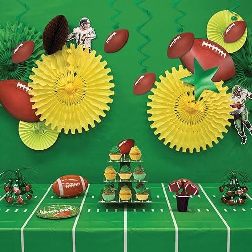Beistle Football whirls hanging decorators thumbnail 6