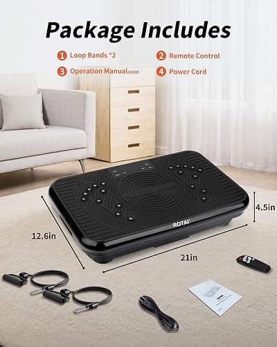Shake Plate Vibration Exercise Machine for Lymphatic Drainage Massager & Weight Loss, 400 lbs Capacity Whole Body Vibrating Plate Workout for Women and Men thumbnail 5