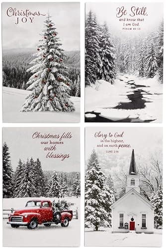 DaySpring - Black and White Christmas Classics - 60 Bulk Christmas Boxed Cards and Envelopes (U1347) thumbnail 2