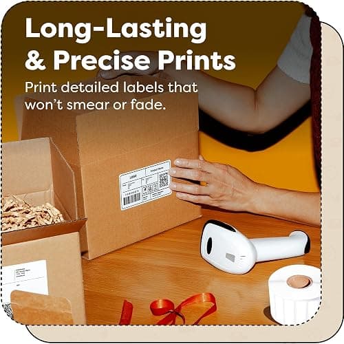 Aegis Adhesives - 2.25" X 2" Square Direct Thermal Labels (8400 Count, 12 Rolls) - QR Code Stickers, Address Tags, Barcode Labels, Product Packaging - Compatible with Zebra and Rollo Printers thumbnail 3