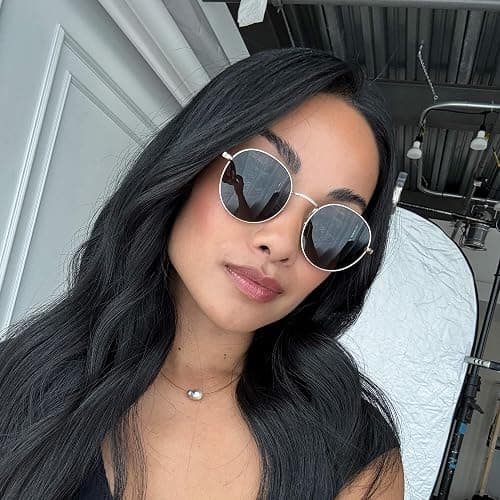 WearMe Pro - Reflective Lens Round Trendy Sunglasses thumbnail 4