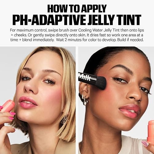 Milk Makeup Skincare Jelly Gift Set – Hydrating + Brightening Face Serums and Blush + Lip Stain in pH-Adaptive Pink – Two Full Size Serum Sticks .21oz + Travel-Friendly Jelly Tint (pHreeze) .17oz thumbnail 9