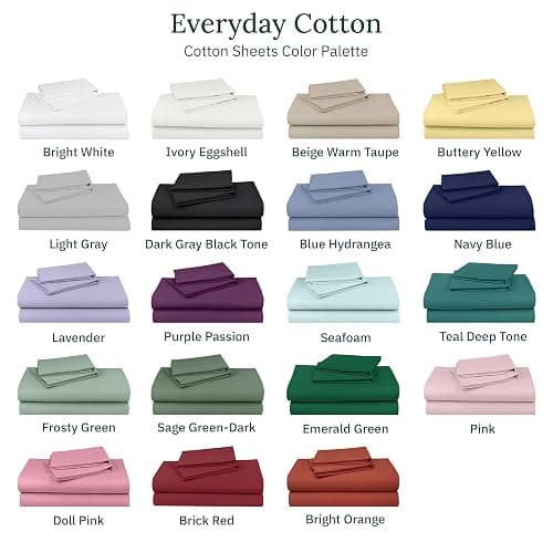 California Design Den 100% Cotton Pillow Cases Standard Size Set of 2, Soft Sateen Weave Pillowcase Set (Standard/Queen, Seafoam) thumbnail 6