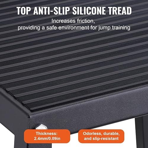 VEVOR Plyometric Jump Box, 18 Inch Plyo Box, Steel Plyometric Platform and Jumping Agility Box, Anti-Slip Fitness Exercise Step Up Box for Home Gym Training, Conditioning Strength Training thumbnail 3
