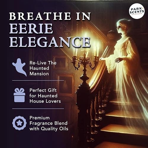 Park Scents Mansion Fragrance Room Spray – Theme Park Scented Air Freshener Spray with Peony, Violet, Plum, Leather, Patchouli, Aged Wood, Amber, Musk, Vanilla – Friend Birthday Gifts for Women (4oz) thumbnail 5