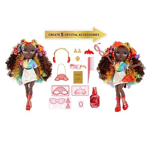 Rainbow High Creative Crystals Iris - Rainbow 11” Fashion Doll with Crystal Accessory Make It Kit, Ring for You, DIY, Crafts, Resin Play, Kids Gift 8+ thumbnail 3