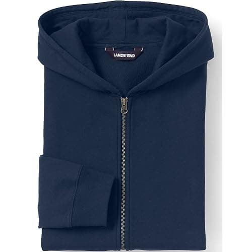 Lands' End School Uniform Kids Zip Front Sweatshirt thumbnail 3