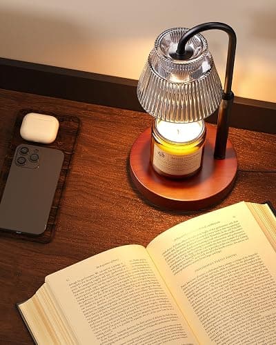 LISUNAR Candle Warmer Lamp with Timer &Dimmable Wax Melt Warmer for Scented Jar Candles, 2 Bulbs,Birthday Gifts for Women House Warming Gifts, Home Decor thumbnail 5