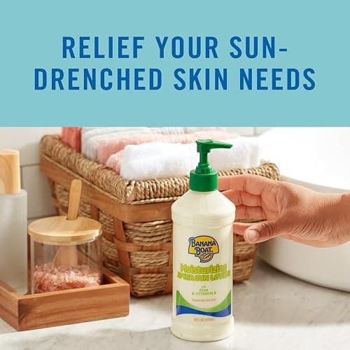 Banana Boat Moisturizing After Sun Lotion with Aloe and Vitamin E, 16Fl Oz, After Sun Care, Banana Boat After Sun Lotion, Sunburn Relief, 16Fl Oz thumbnail 5