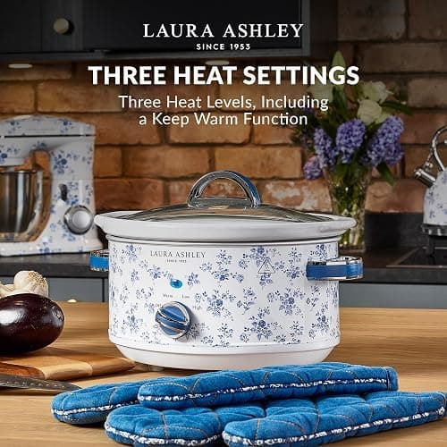 VQ- Laura Ashley 6.8 Quart Slow Cooker - China Rose thumbnail 8