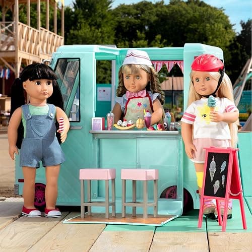 Our Generation Dolls Sweet Stop Ice Cream Truck for Dolls, 18" thumbnail 13