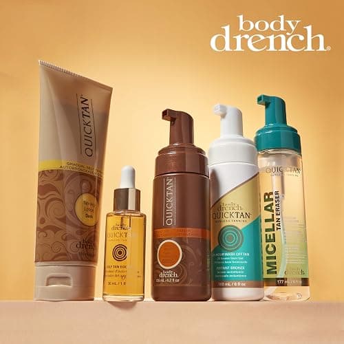 Body Drench QuickTan Instant Self Tanner Bronzing Spray, Salon-Quality Medium/Dark Tan, Streak-Free, Tinted Formula, 6 oz, 1-pack thumbnail 6