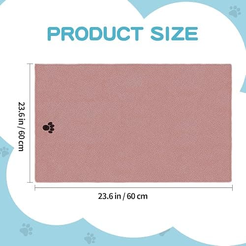 Microfiber Dog Towels 2 Pack, Perfect Shower & Bath Supplies for Dogs | 40'' X 23.6'', Super Absorbent and Soft, Pet Grooming Towel, Perfect for Pets of Different Sizes, Grey + Brown thumbnail 2