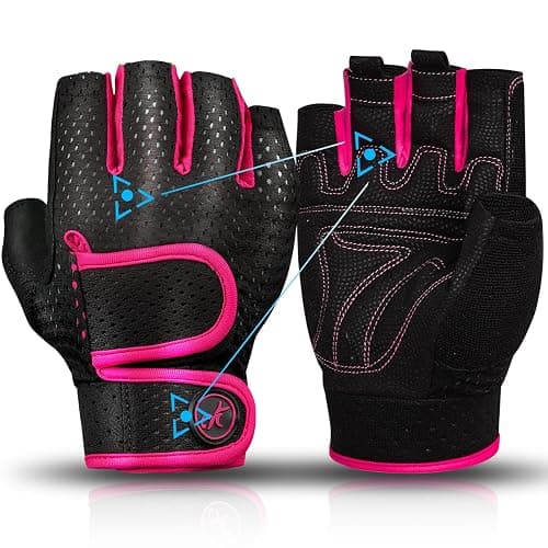 MOREOK Workout Gloves Padded Weight Lifting Gloves for Men/Women, [3MM Gel] Fingerless Grip Gym Gloves Fitness Gloves for Exercise,Hanging,Weightlifting, Cycling, Pull ups, Rowing - Image 1