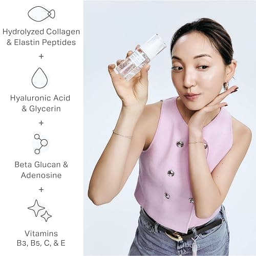 byAva Jelloskin Collagen Hydrating Face Mist, Korean Hyaluronic Acid Spray | Marine Peptides, Elastin and 8-form HA Jelly; Doubles as Toner, Primer and Glow-setting Refresh; Adenosine, 2 fl oz size thumbnail 3