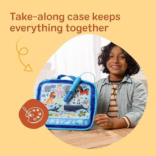 Melissa & Doug Water Wow! Take-Along Reusable Color-Reveal Drawing Set Mess-Free Multi-Activity Pad with Water PenTravel Toy for Toddlers & Kids Ages 3+ thumbnail 7
