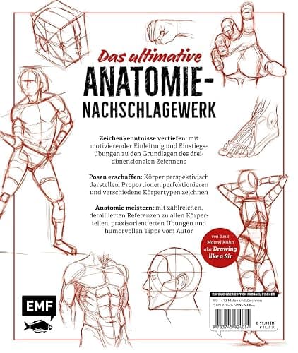 Anatomie zeichnen like a Sir: Das einzig wahre Zeichenbuch für Körper und Posen | Dein umfassendes Nachschlagewerk mit zahlreichen Übungen und Vorlagen! thumbnail 2