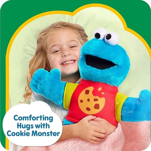 Sesame Street Sing-Along Cookie Monster 13-inch Plushie Stuffed Animal, Recycled Filling, Blue, Kids Toys for Ages 18 Month by Just Play thumbnail 4