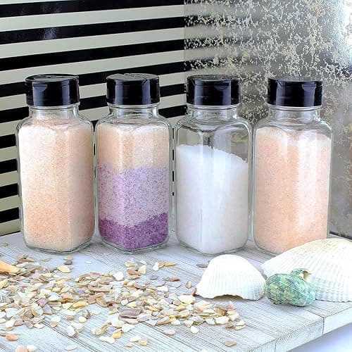 20 Pack 17 oz Plastic Spice Jars Bottles, Spice Containers with Black Cap, Reusable Round Seasoning Jars Great for Storing Spice, Herbs and Powders thumbnail 2