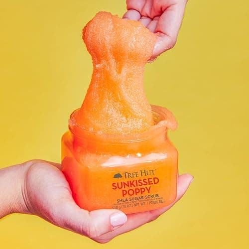 Tree Hut Sunkissed Poppy Shea Sugar Scrub, Exfoliating, Hydrating & Moisturizing Body Scrub with Shea Butter & Nourishing Essential Oils, Smooth & Soften Skin, 18 oz thumbnail 9