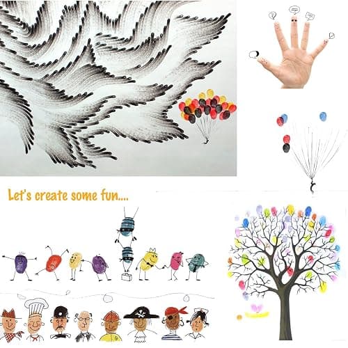 Lsushine Craft Ink Pad Stamps Partner DIY Color,20 Colors Rainbow Finger Ink pad for Kids (Pack of 20) thumbnail 4