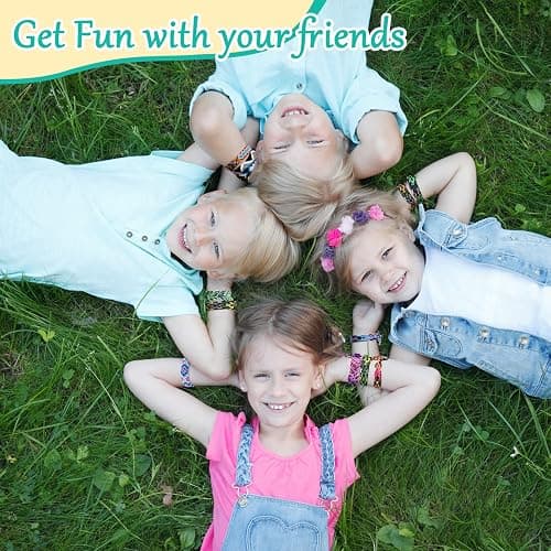 Friendship Bracelet Making kit,Arts and Crafts for Kids Ages 8-12,DIY Bracelet Making Kit with 20 Pre-Cut Threads,Birthday Gifts for Girl Ages 6 7 8 9 10 11 12 Year Old Kids Travel Activity Set thumbnail 6