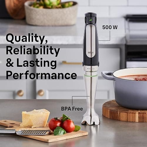 Braun MultiQuick 7 3-in-1 Immersion Blender with Food Processor – Powerful Handheld Electric Stick Blender - Emulsifier for Chopping, Beating & Whisking - Ideal for Soup, Puree, Smoothies & More thumbnail 5