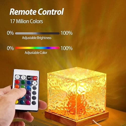 Ocean Wave Projector Light with Northern Lights Aurora, 16 Colors LED Night Lamp, 3D Water Ripple Rotating Flame Effect, Mood Lighting for Bedroom, Kids Room, Teens, Relaxation, Decor Party Sleep Aid thumbnail 4
