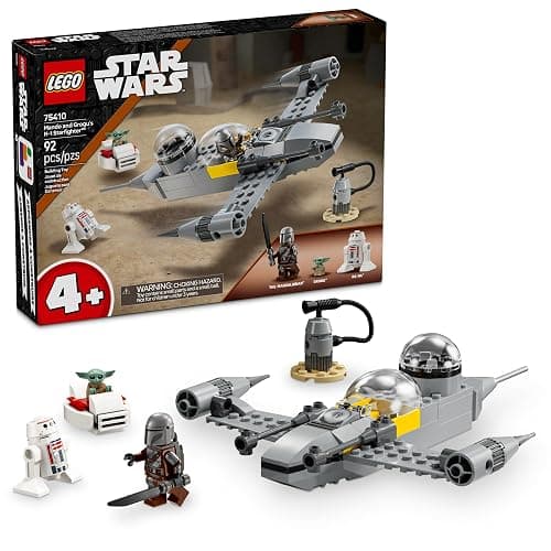 LEGO Star Wars: The Mandalorian Mando and Grogu's N-1 Starfighter Toddler Building Set - Star Wars Baby Yoda Toy for Kids, Boys & Girls, Ages 4+ - Educational Preschool Toy Gift for Birthdays - 75410 - Image 1